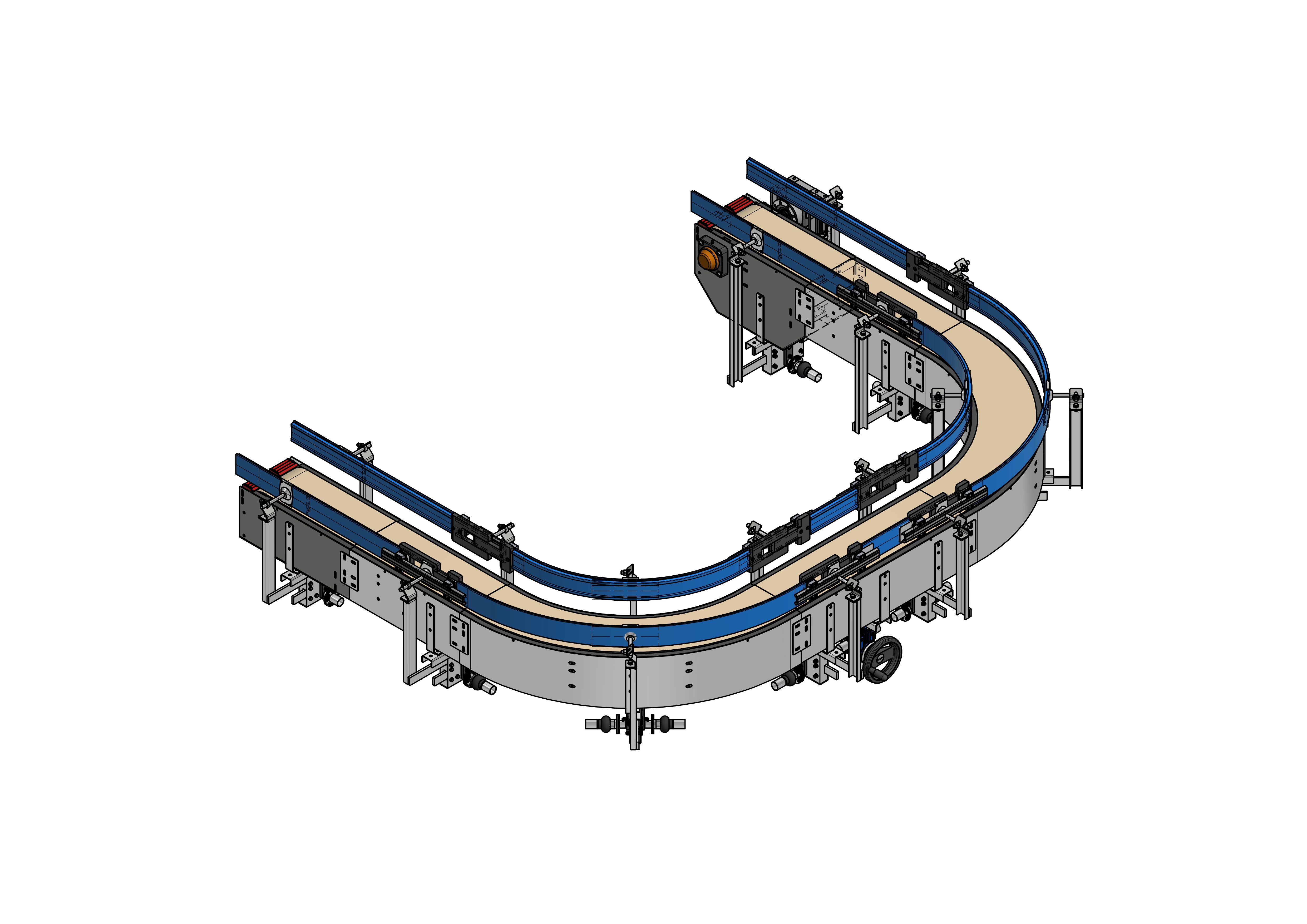 Trasportatori Modulari Frizionati per Scatole